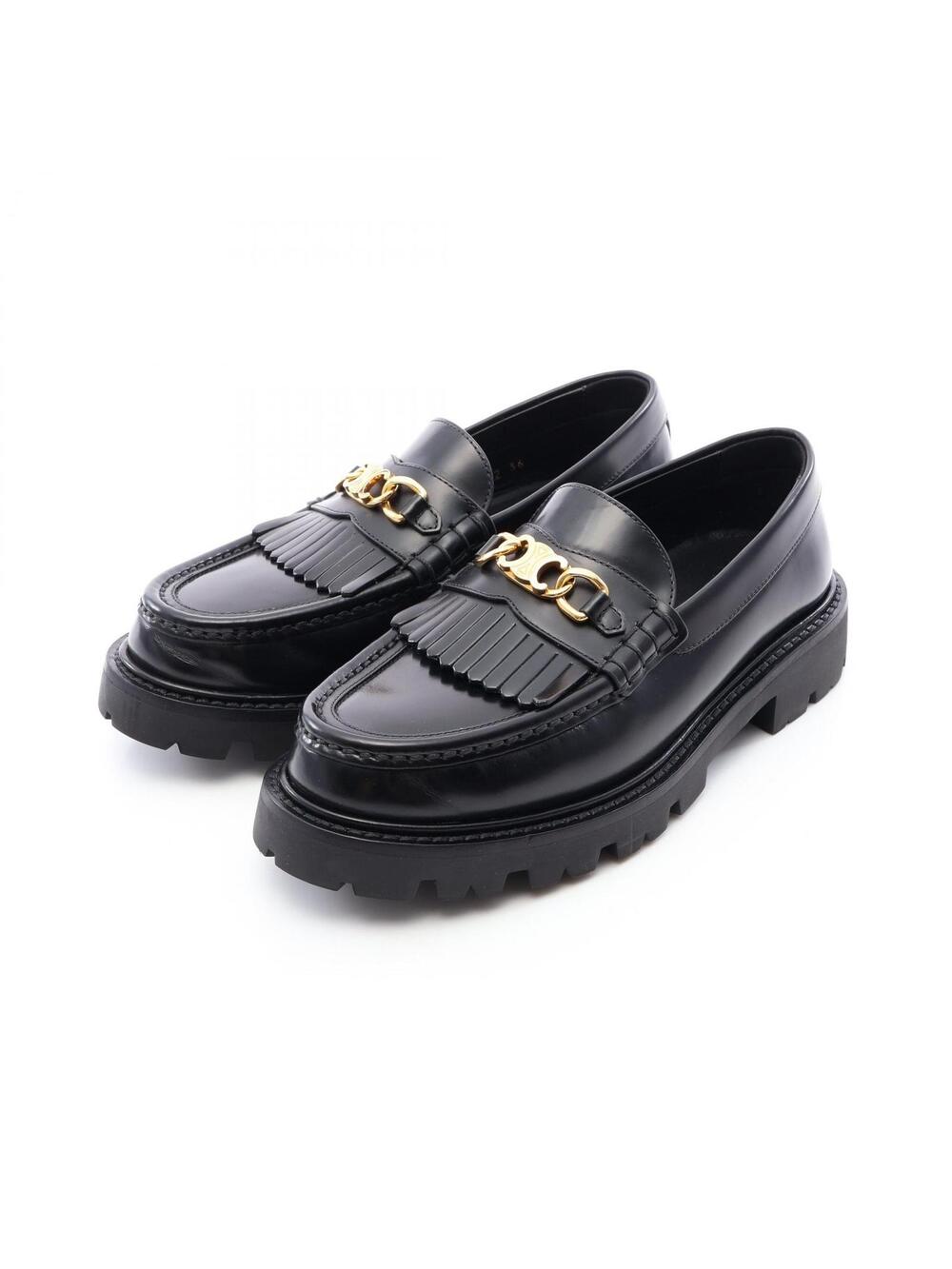 Celine Margaret Triomphe Fringe Loafers #345908C69B
